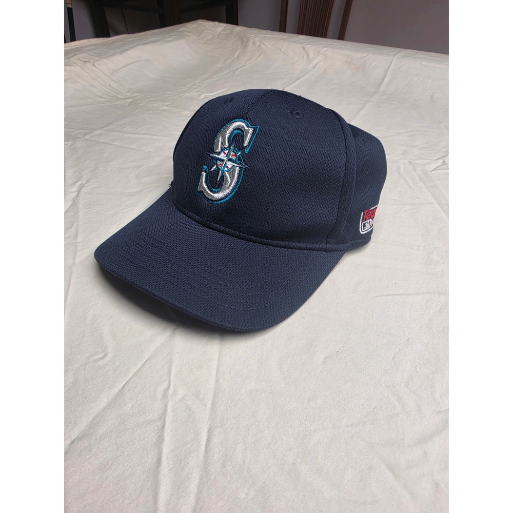 OC Sports Seattle Mariners Hat Mens OSFM Navy Blue Excellent Wool MLB Baseball